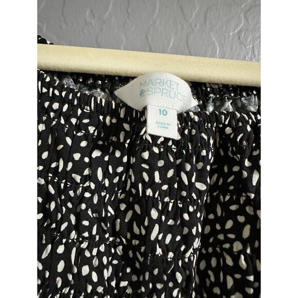 Market & Spruce Girls Smocked Puff Long Sleeve Dress Size 10 NWT - Picture 3 of 5